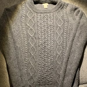 Gray, J Crew Sweater, size small.